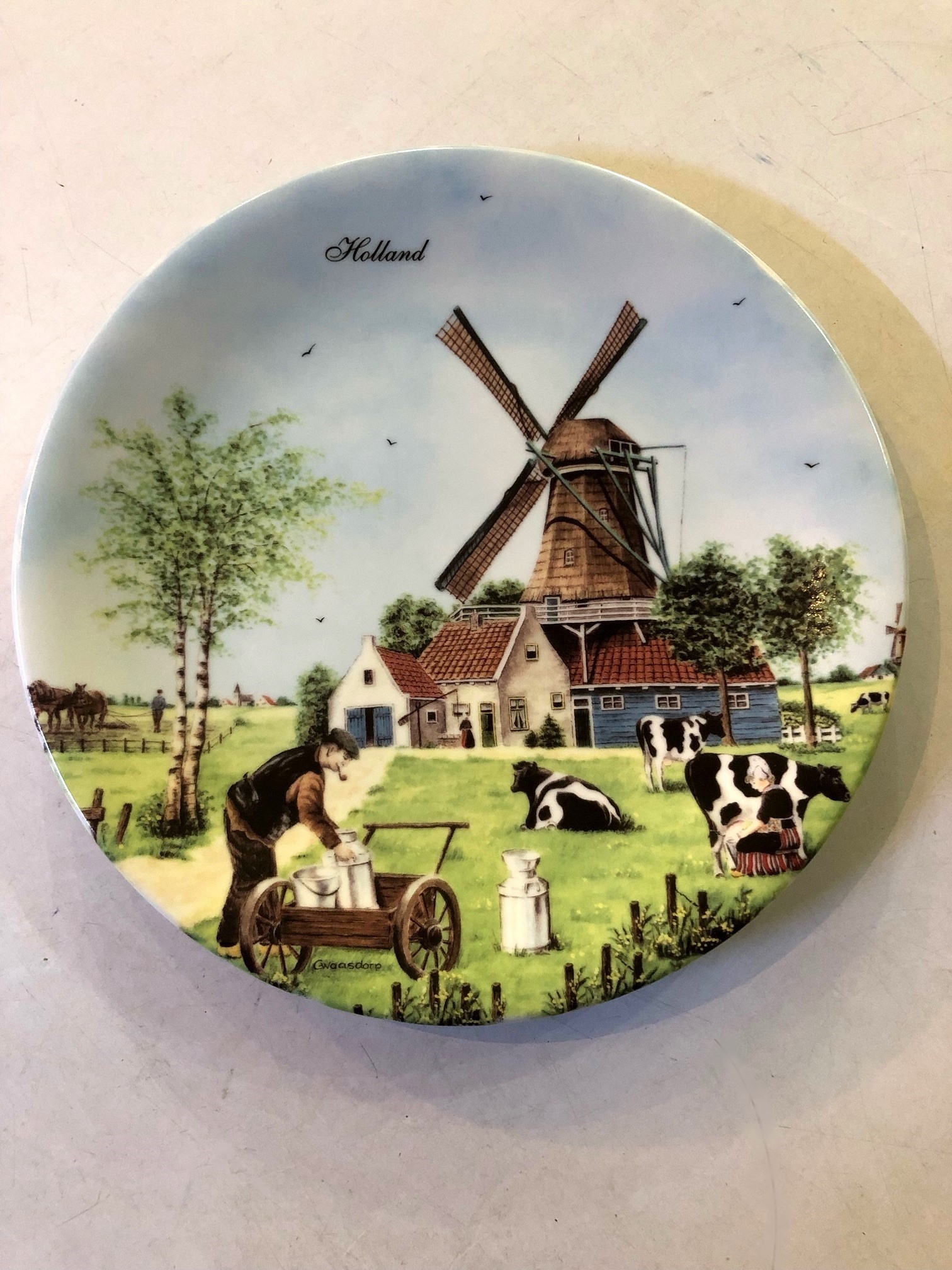 Decorative wall plate Melktijd